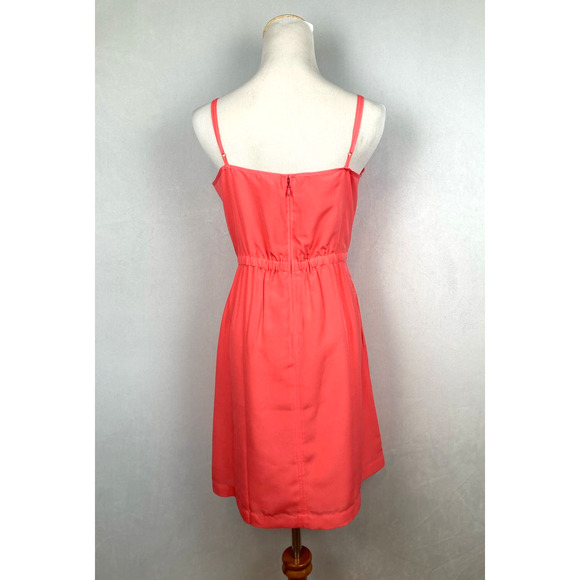 NWT J. Crew Factory Cami Dress Size 12 Coral Pink Sleeveless Mini Preppy - Picture 5 of 9